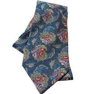 Ungaro Paris Men's Dark Gray Silk Cornucopia Print Necktie